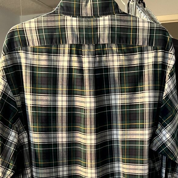 Ralph Lauren Blue/Green Plaid Classic-Fit 100% Cotton Long-Sleeve SZ XL - Picture 7 of 7